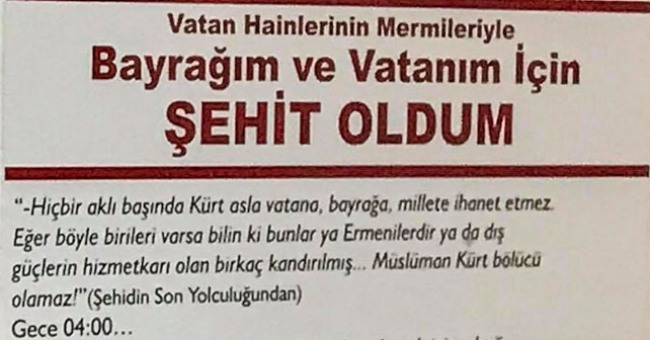 Okul panosunda ırkçı söylem
