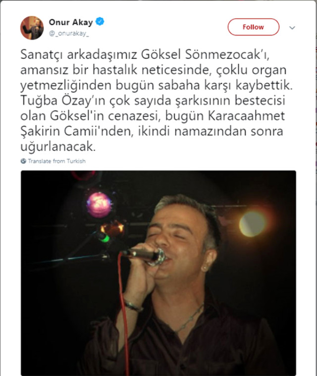 Felaket Tellalı Duyurdu! Genç Bestekar Hayatını Kaybetti