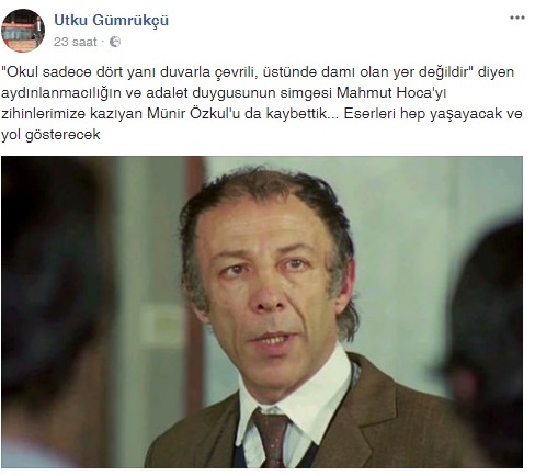 Gümrükçü' den "Adalet" Vurgulu Paylaşım