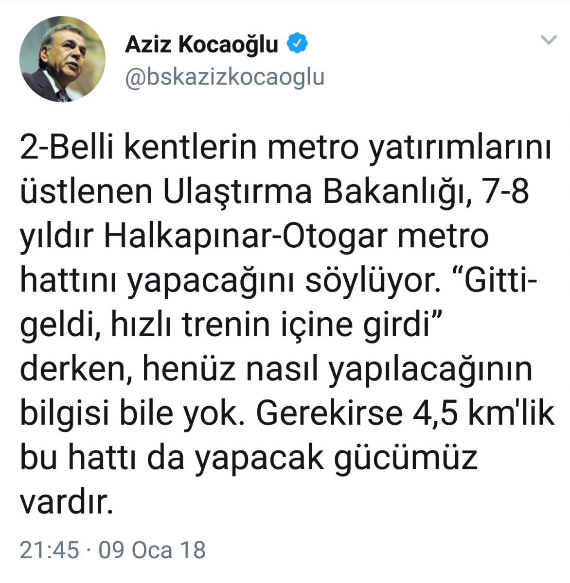 Kocaoğlu sonunda patladı