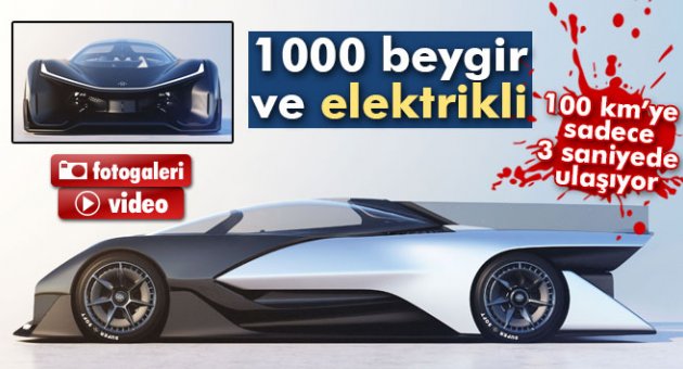 1000 beygir, elektrikli ve 100 km’ye 3 saniyede çıkıyor