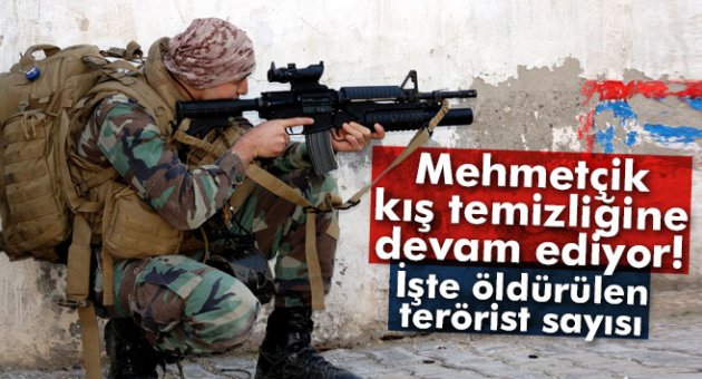 103 terörist etkisiz hale getirildi