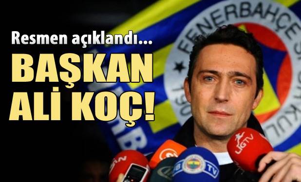 1907 Fenerbahçe Derneği başkanı yine Ali Koç