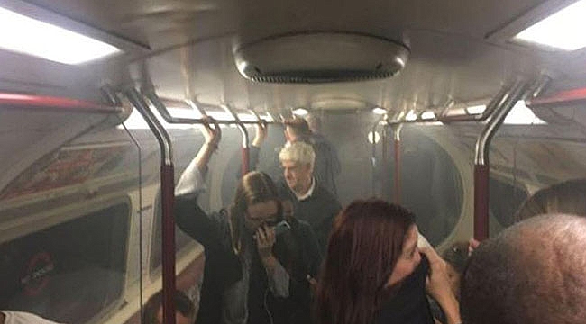 Londra Metrosu'nda Yangın