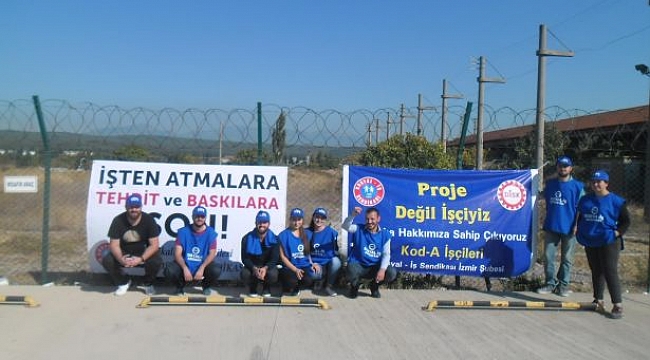 Kod-A bilişim işçileri direniyor: İzmir'deki işçiler oturma eyleminde