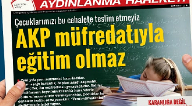 Müfredatın iptali için harekete geçiliyor