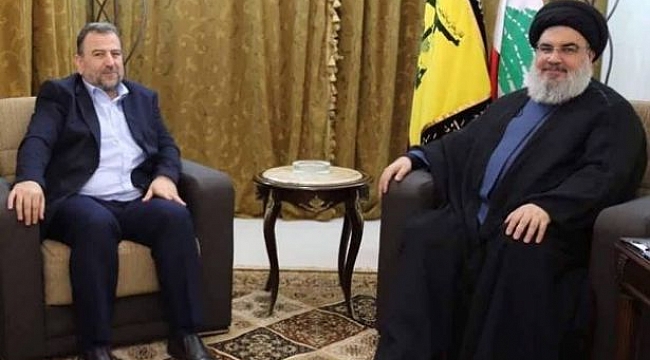 Beyrut'ta Nasrallah-Aruri Buluşması