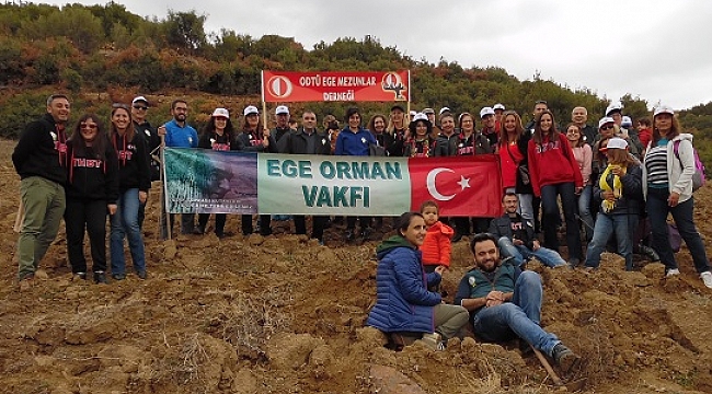 ODTÜ’lülerden Ege&#039;ye Hediye Orman
