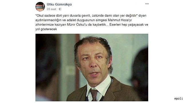 Gümrükçü' den "Adalet" Vurgulu Paylaşım