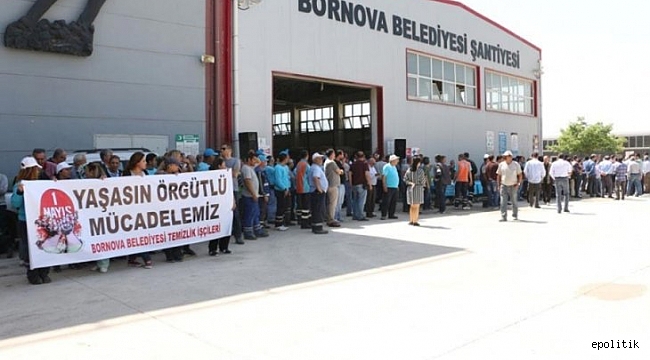 Bornova Belediyesi&#039;ndeki İşçilerden Barışı Yükseltme Çağrısı
