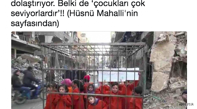 Doğu Guta&#039;da kafes içinde gezdirilen Alevi çocukları gösterdiği iddiası doğru mu?