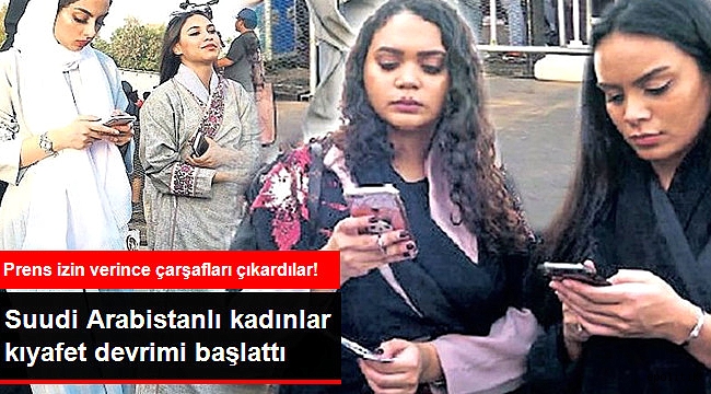Suudi Arabistan'da Çarşaflar Çıkarıldı