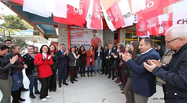 CHP Dokuz Eylül Mahallesinin Seçim Ofisinin Açılışına El Emeği Destek