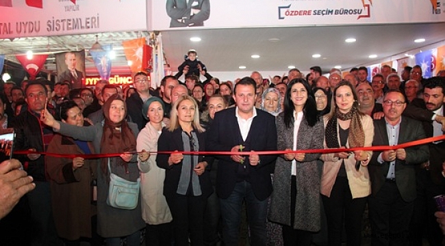 Özdere’de Coşkulu Seçim Ofisi Açılışı