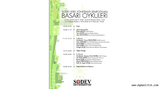 Sodev Yerel Yönetimler Sempozyumu  İzmir&#039;de Toplanıyor!