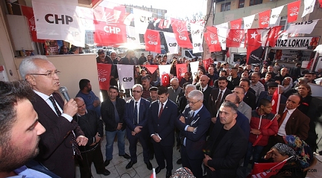 Üç Mahalleyi Kapsayan CHP Karabağlar Seçim Bürosu Açıldı