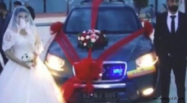 Makam Aracını Gelin Arabası Yaptı