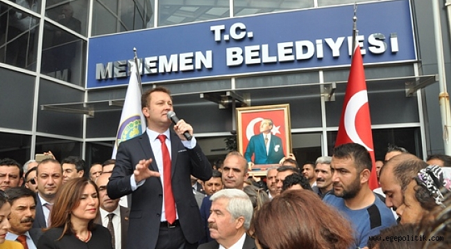 Menemen'de Serdar Aksoy Görevi Devraldı