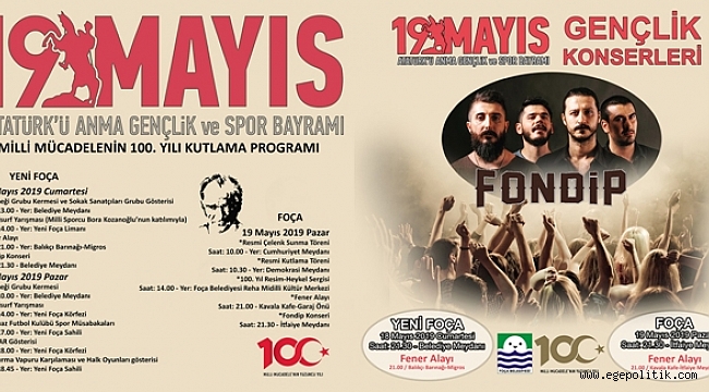 Foça'da 19 Mayıs Kutlamaları