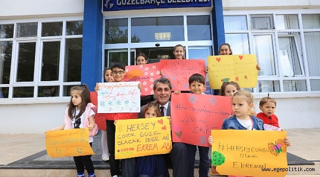 Güzelbahçeli Çocuklardan ‘Ekrem Abileri’ne Destek