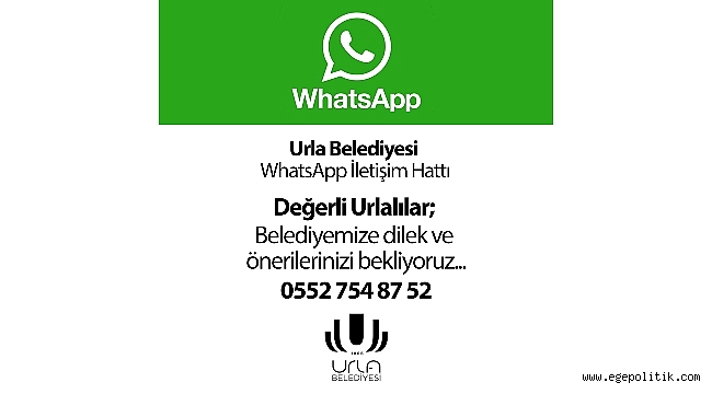 Urla Belediyesi WhatsApp İletişim Hattı Açıldı
