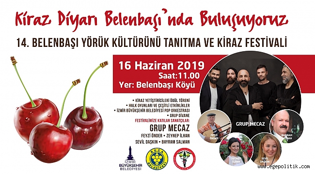 Belenbaşı Kiraz Festivali 14'üncü Kez Başlıyor
