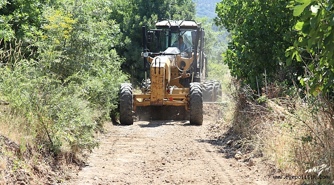 Bergama'da Yol Çalışmaları Devam Ediyor