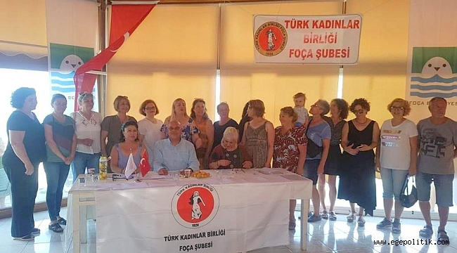 Türk Kadınlar Birliği Foça Şubesi'nde Nur Gündüz Güven Tazeledi