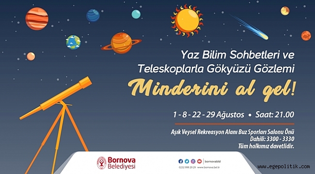 Minderini al, gökyüzünü incelemeye gel