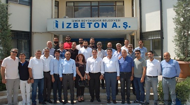 Hemşehrilerinden İzbeton Genel Müdürü Kaya’ya ziyaret