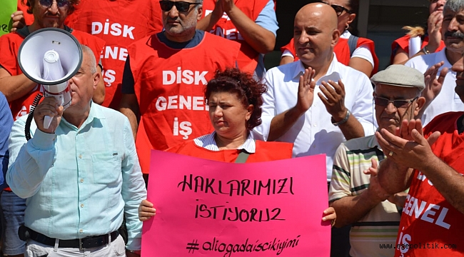 "MAHİR POLAT'TAN ALİAĞA BELEDİYESİ'NDEN ÇIKARILAN İŞÇİLERE BÜYÜK DESTEK"