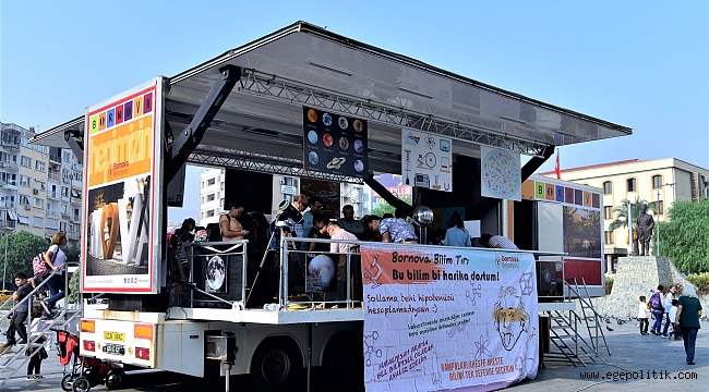 Bornovalı çocuklar Bilim Tırı’nda buluşuyor