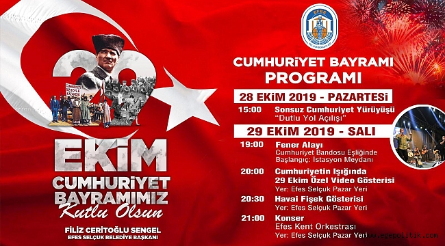 EFES SELÇUK CUMHURİYET COŞKUSUNA HAZIR