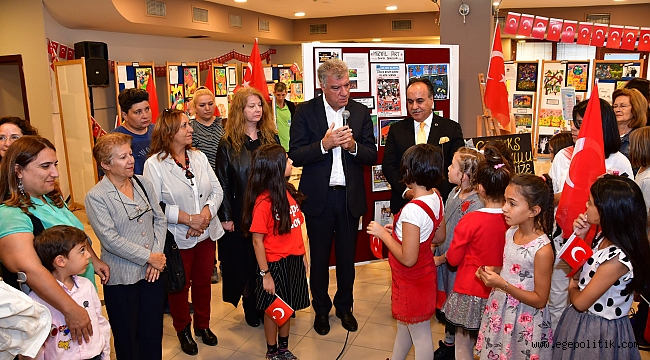 Narlıdere’nin çocukları Cumhuriyet’i çizdi!