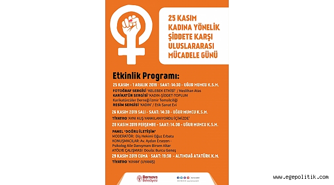 Bornova'da sesler "Kadına yönelik şiddetle mücadele" için yükselecek