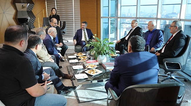 Almanya’da yaşayan Türk iş adamlarından Başkan Sandal'a ziyaret