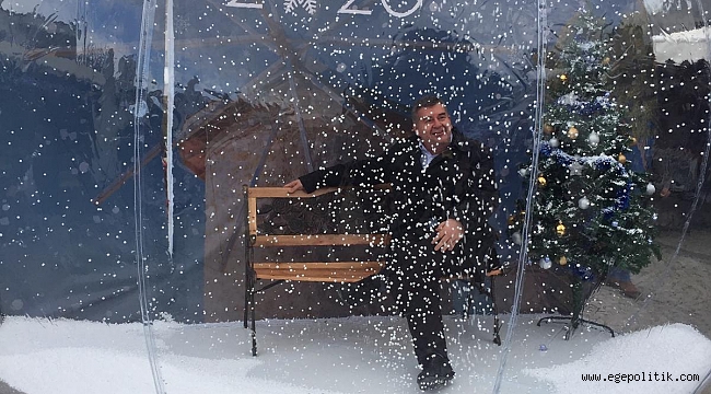 Çeşme’de ‘Kar Küresi’ sevinci