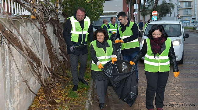 Çiğli Yenimahalle’de temizlik seferberliği
