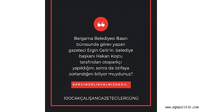 10 Ocak Çalışan Gazeteciler Günü... Otoparka sürülen basın emekçisi