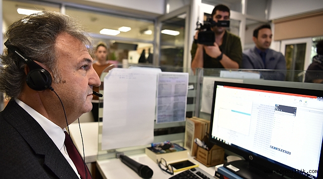 Başkan İduğ çağrı merkezinde