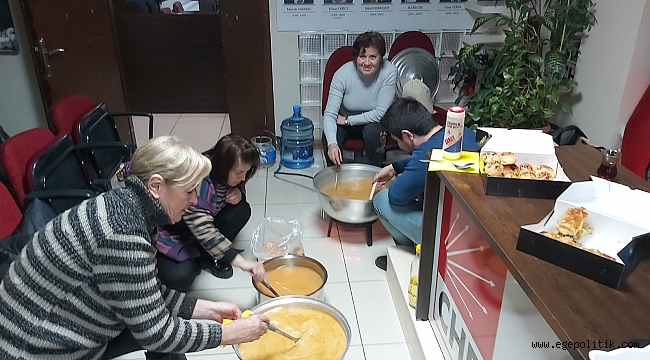 CHP GAZİEMİR’DEN GAZİEMİRLİLERE ÇORBA SEFERBERLİĞİ!