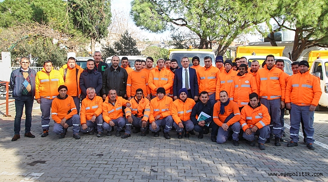 BAŞKAN ERGİN, EMEKÇİNİN HAKKINI ÖDÜYOR