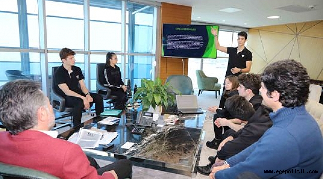 Çevreci öğrenciler Sandal'a projelerini anlattı