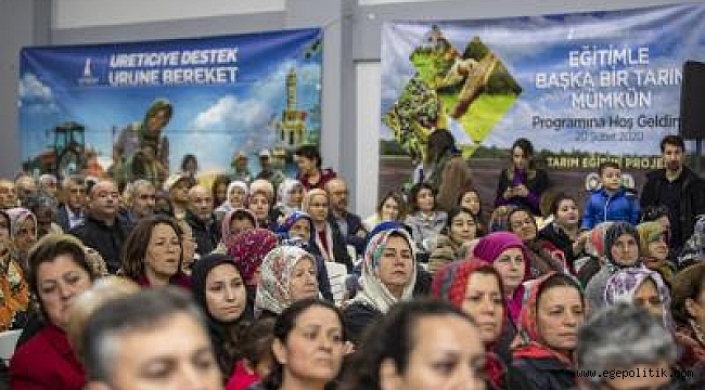 Çiftçi eğitimleri Kemalpaşa Yiğitler Köyü’nde başladı