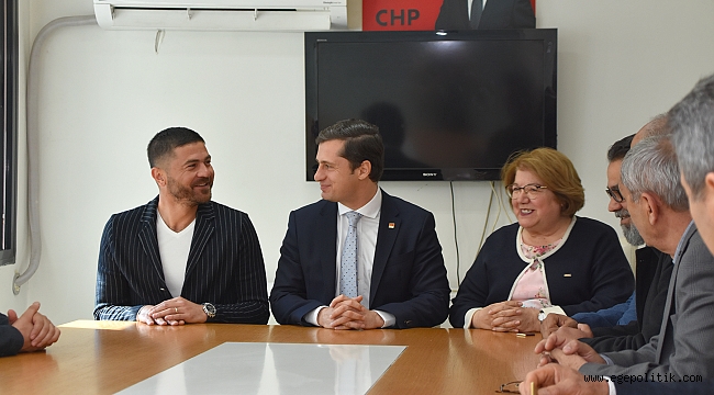 FOÇA CHP, İL BAŞKANI DENİZ YÜCEL’İ ZİYARET ETTİ