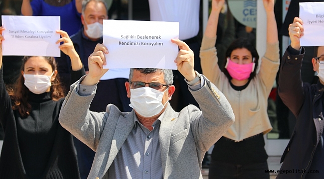 Çeşme Belediyesi personeline Koronavirüs eğitimi