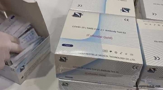 İstanbul'da  Covid-19 test kitleri ele geçirildi