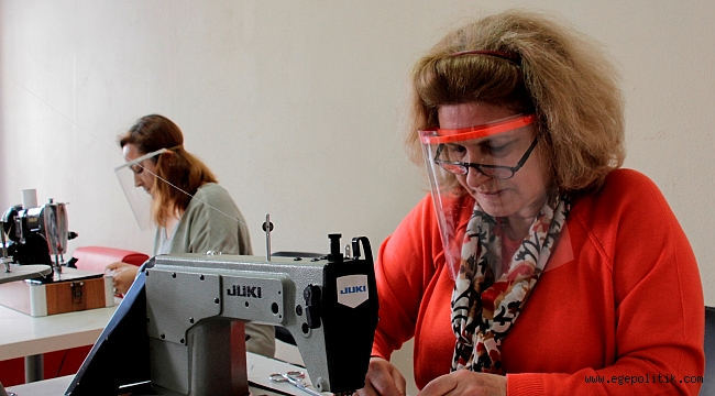 Maske üretimi için Ödemiş dayanışması