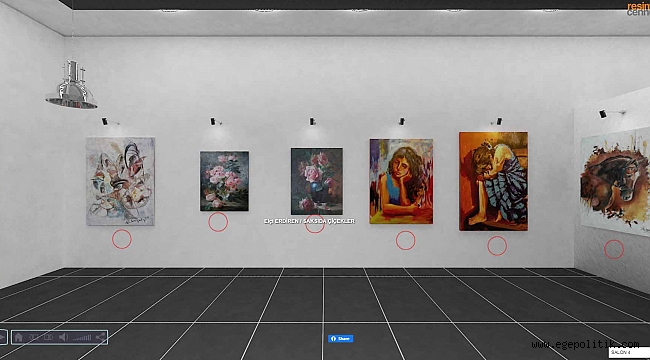 Bayraklı'da ressamlardan uluslararası sanal sergi
