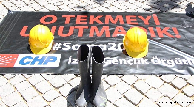 CHP’NİN GENÇLERİ SOMA FACİASINI UNUTMADI